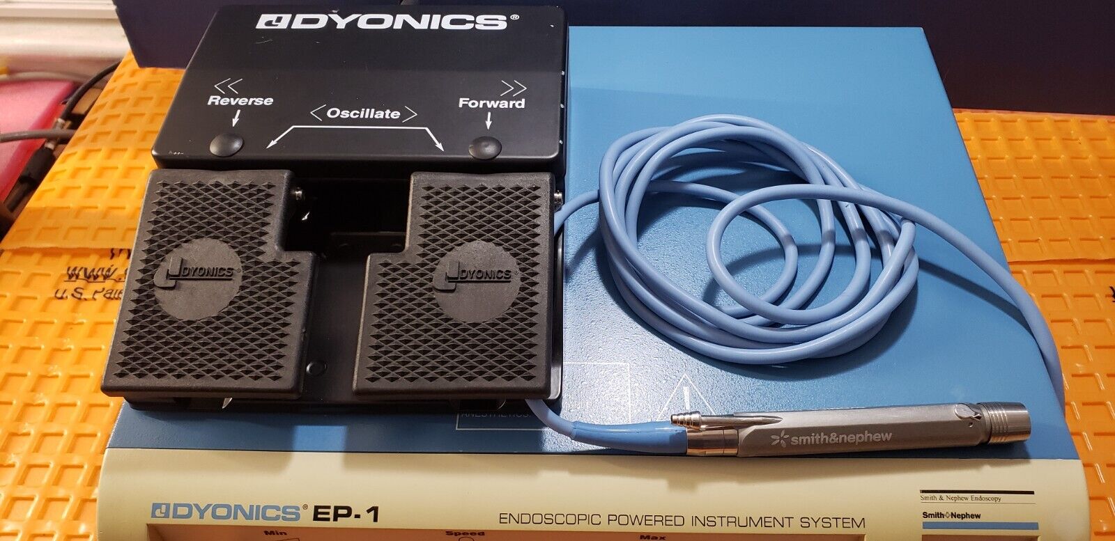 DYONICS Power 7205365 Processor Shaver Handpiece 7205357 & Foot Switch 7205396
