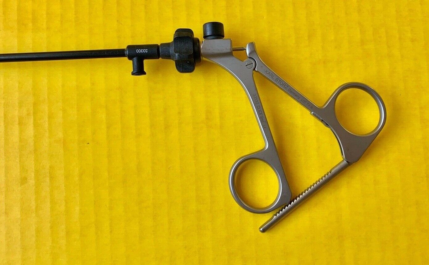 Storz 33310MFM Manhes Micro Needle Holder Carbide Jaws 5mm x 36cm Ratchet Handle