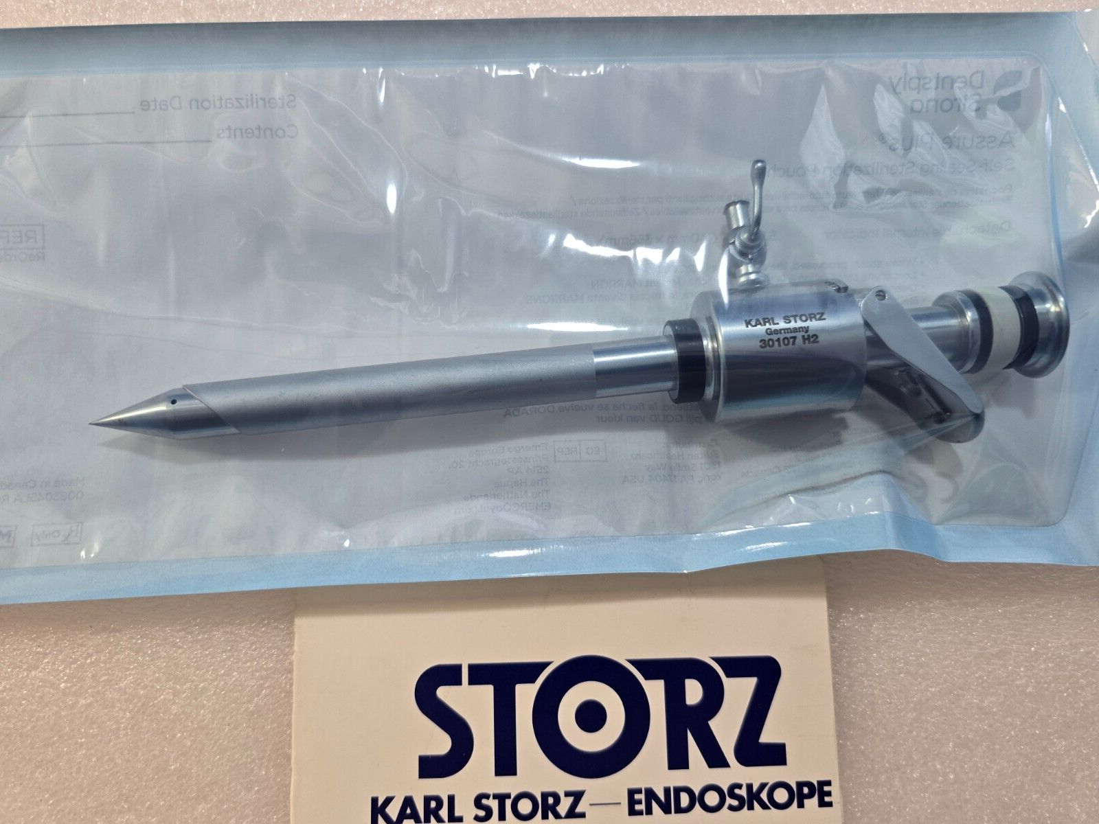 Karl Storz 30107 H2 Endoscopy Cannula 11mm with Sharp Tip Obturator