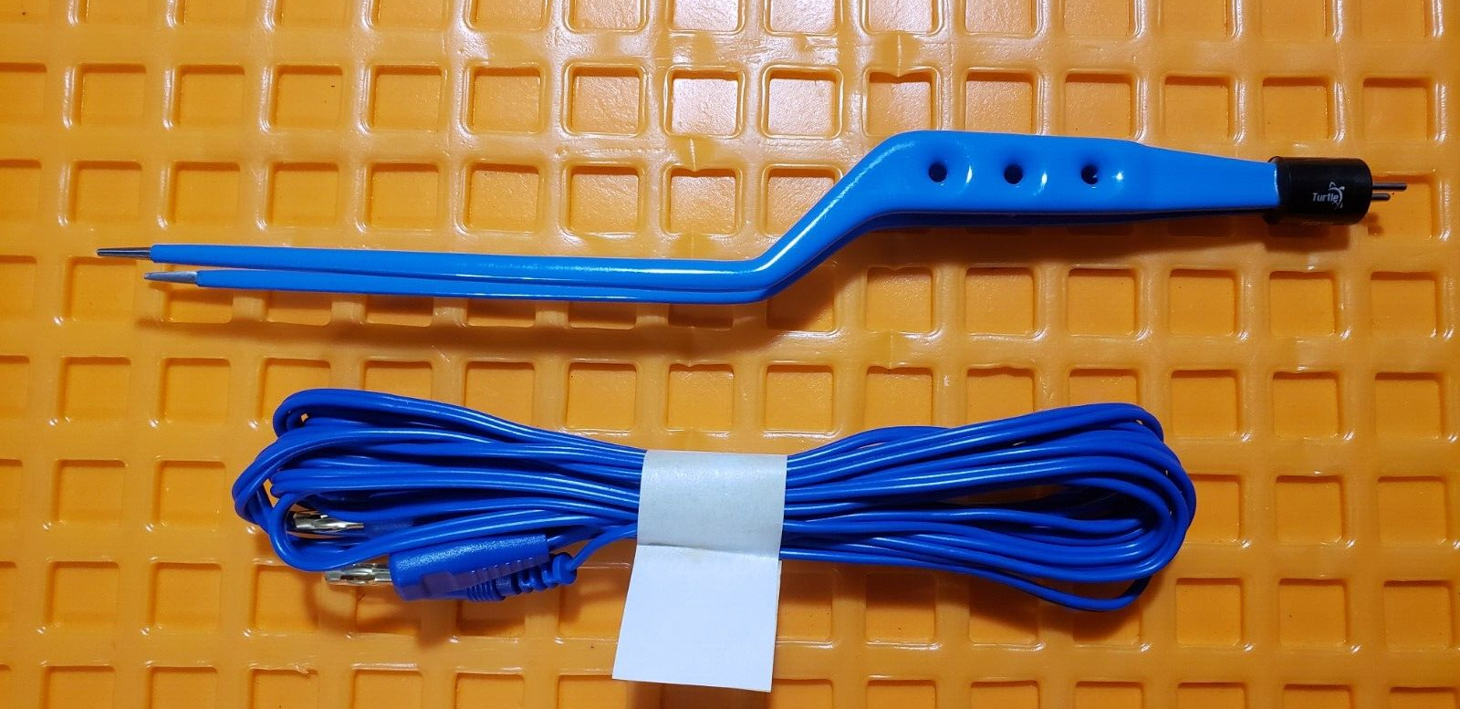 Turtle Surgical Bayonet Bipolar Forceps 9.5" Non Stick with Bipolar Cord