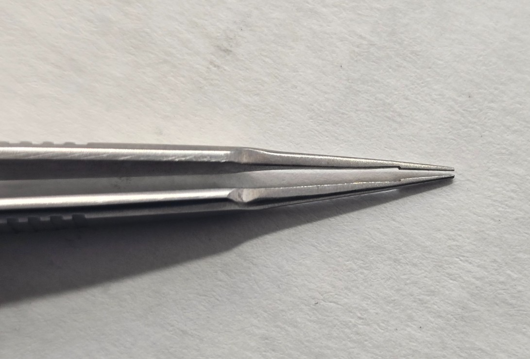 V.Mueller  OP3485 McPherson Bipolar Forceps 3.5" Straight with Bipolar Cable