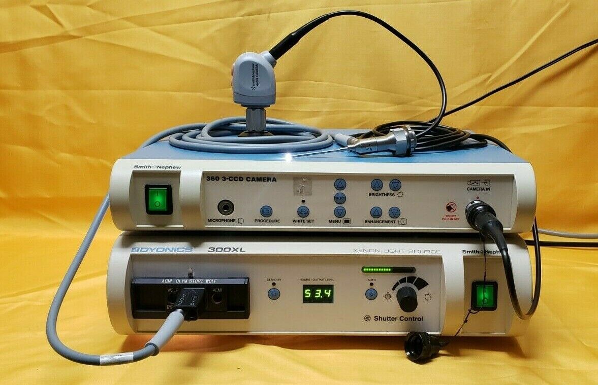 Smith&Nephew 460H Camera,3-CCD Processor,300XL Light Source, 2.7x30* Arthroscope