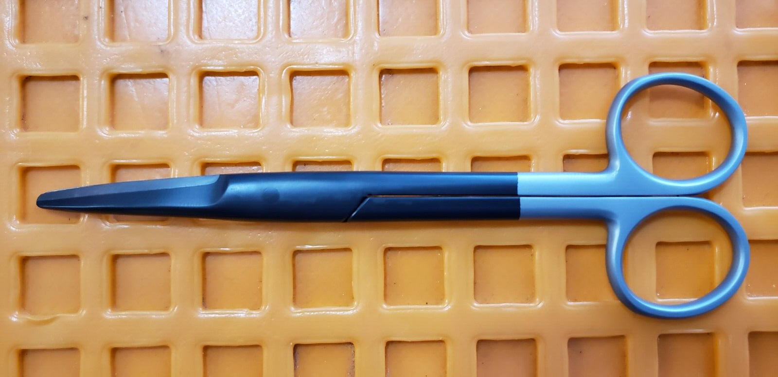 Turtle Surgical Mayo Dissecting Scissors 6" Curved TC Blades Black Coated