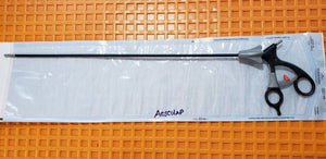 Aesculap Laparoscopic Monopolar Grasping Forceps 5mm x 43cm Ratchet handle.