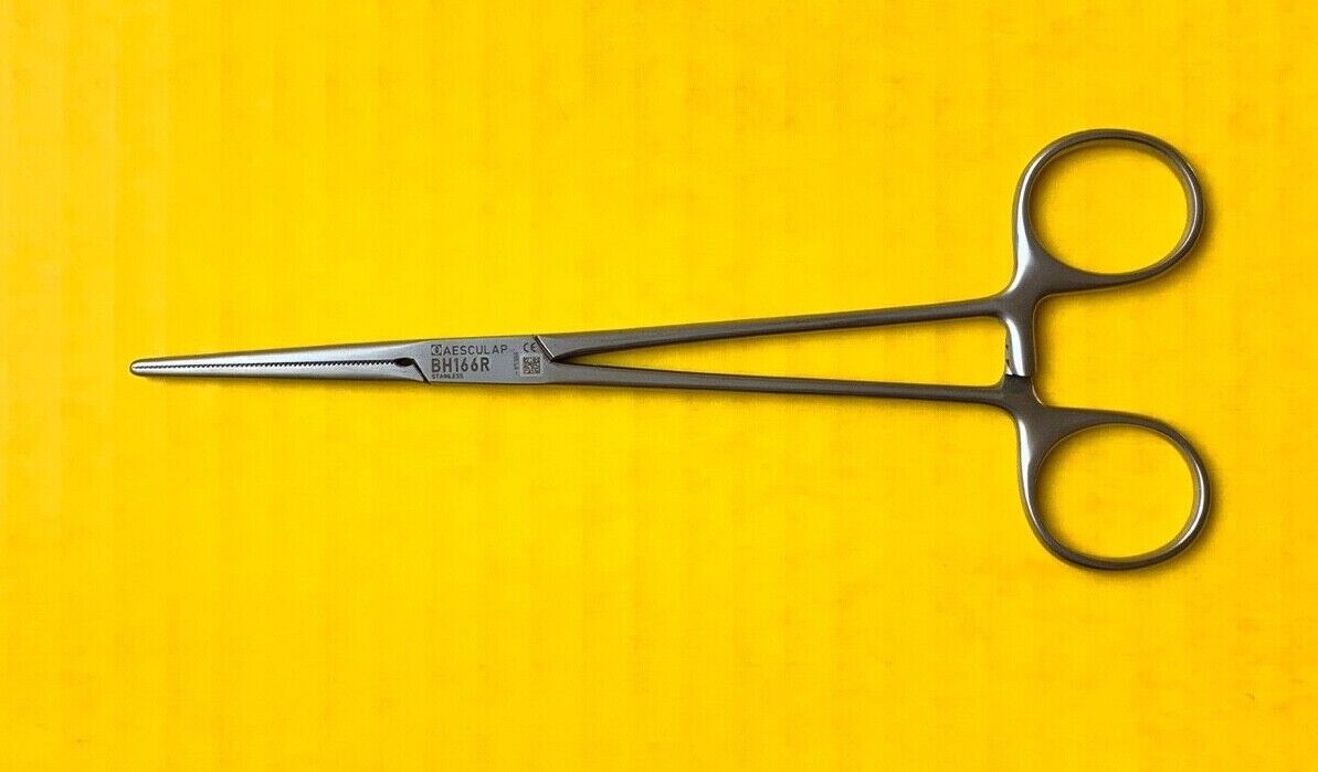 Aesculap Surgical Crile Hemostatic Forceps, Straight, 6.25" REF: BH166R