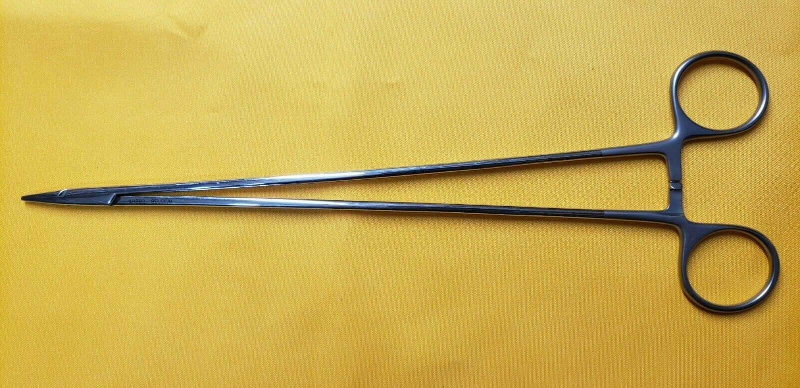 SCANLAN 6006-40 Surgical Diamond Dust Micro Needle Holder, Straight 10"