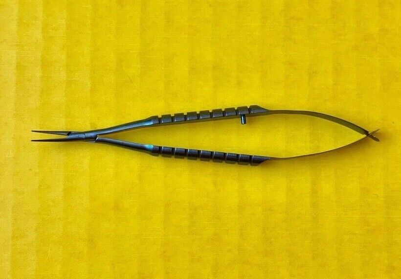 Micra Surgical Curved Blunt Needle Holder, 110mm, Titanium REF: N303WB