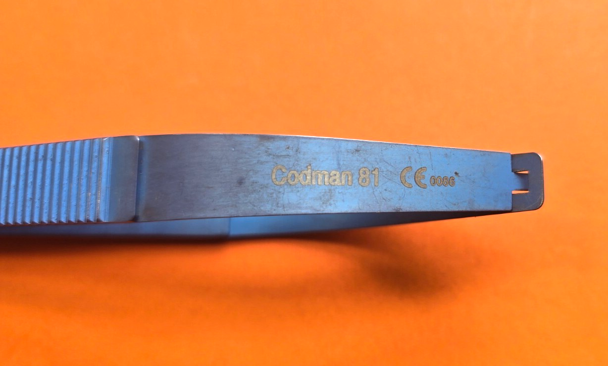 Codman 80-1521 Surgical Titanium Malis Scissors 6.5" Curved Tips