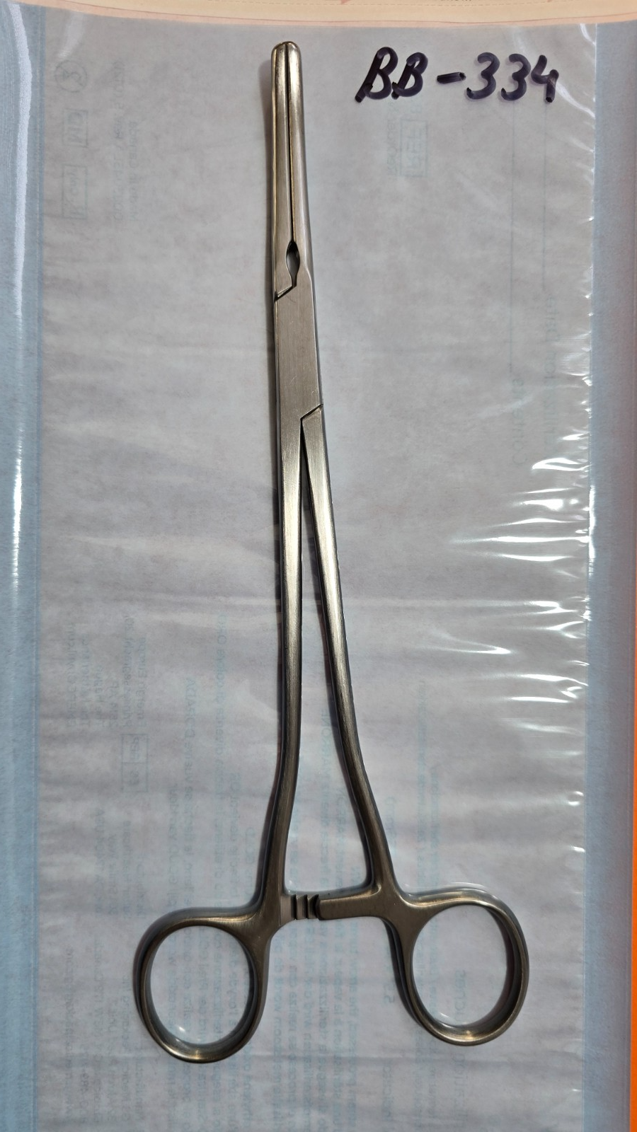 V. Mueller GL3600-002 Surgical Z-Hysterectomy Clamp Curved 8.5"