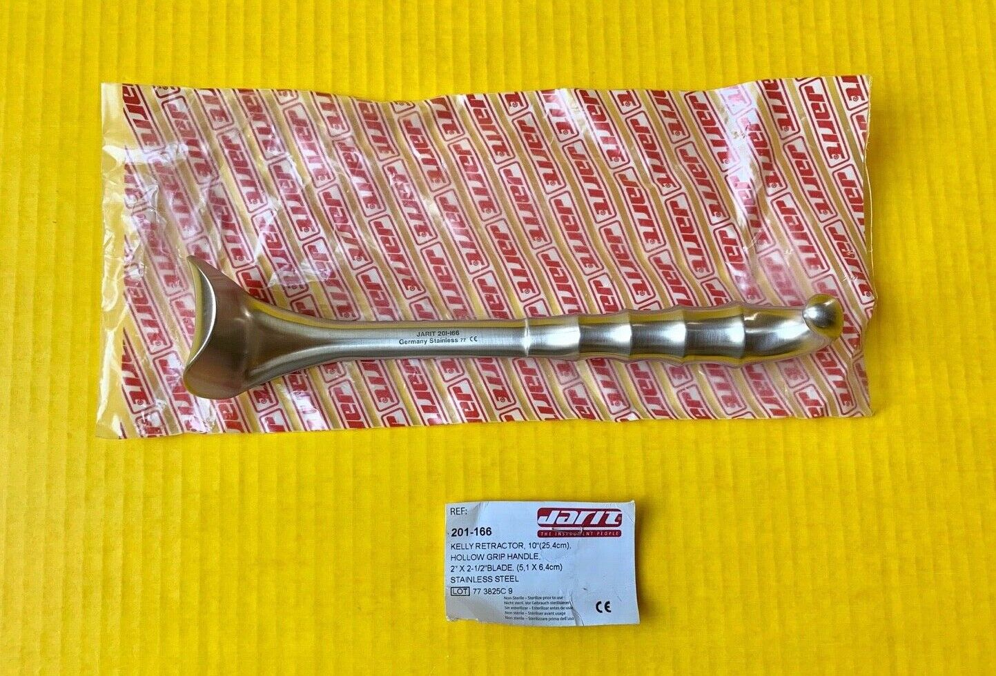 Jarit Surgical Kelly Retractor, 10", Hollow Grip Handle REF: 201-166
