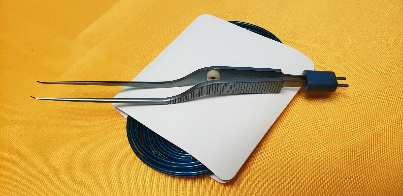 Codman 80-1677 Surgical Titanium Apfelbaum  Bipolar Forceps 45 deg down & Cord