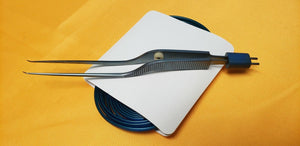 Codman 80-1677 Surgical Titanium Apfelbaum  Bipolar Forceps 45 deg down & Cord