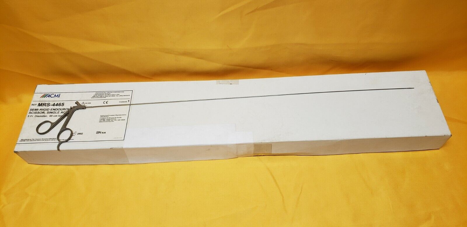 GYRUS ACMI MRS-4465 Endourology Semi-Rigid Scissor, 5Fr Dia x 65cm Sigle Action