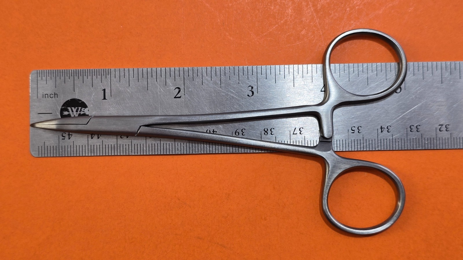 V. Mueller GU8161 Surgical Vasectomy Fine Mosquito forceps Curved 5" Plain Jaws