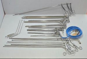 Pilling Surgical Ent Laryngeal Instruments Set W- Fiber Optic Cable