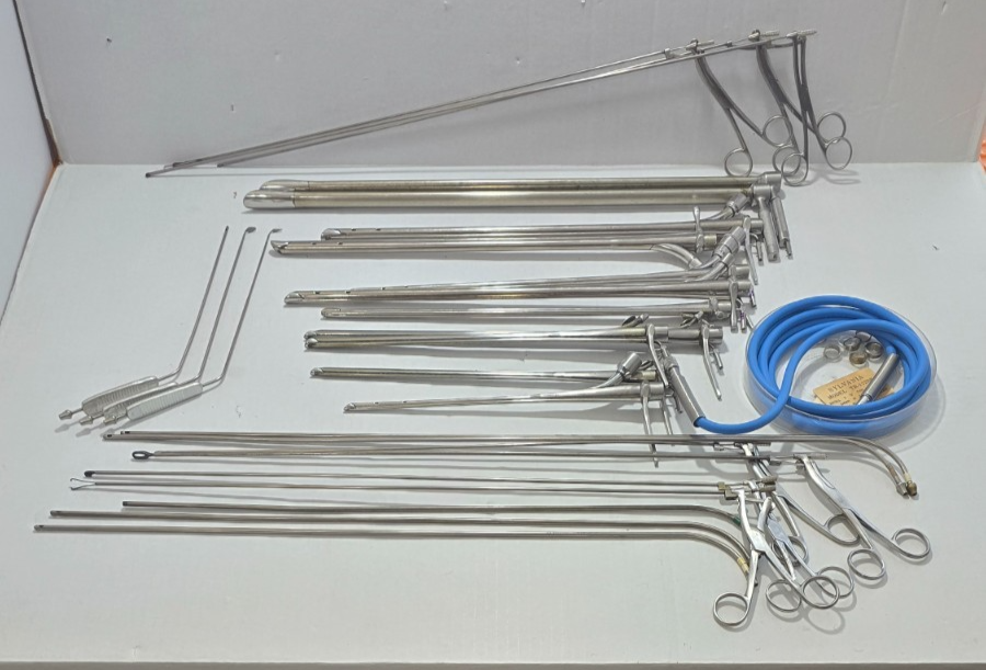 Pilling Surgical Ent Laryngeal Instruments Set W- Fiber Optic Cable