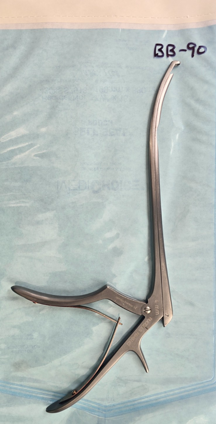 Ruggles Redmond RB4874D Stealth Kerrison Rongeurs 4mm Up 8" x40 Degree Angled