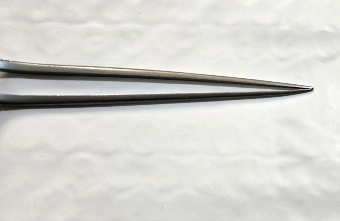Codman Surgical Titanium Bayonet Bipolar Forceps 8" with Aesculap Bipolar Cord