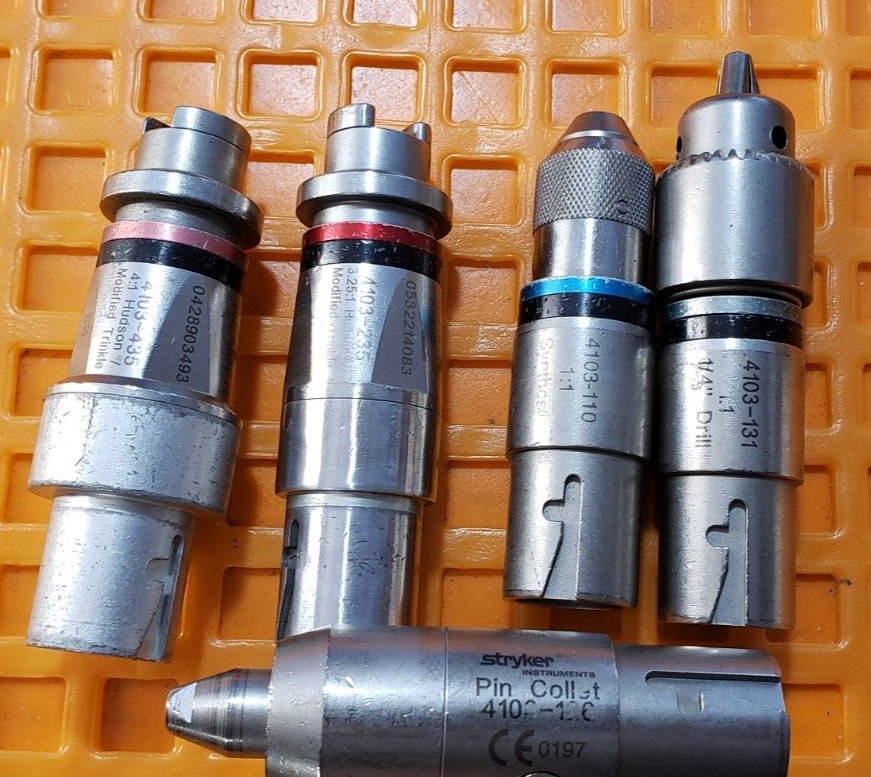 Stryker System 4 ,4103 Rotary Handpiece & 4108 Sagittal saw -126 Pin Collet