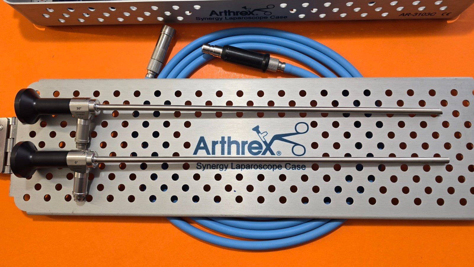 Arthrex 4K 3351-5530 Laparoscope 5.5mm x 30* x 30cm Set & Dyonics Fiber Cable