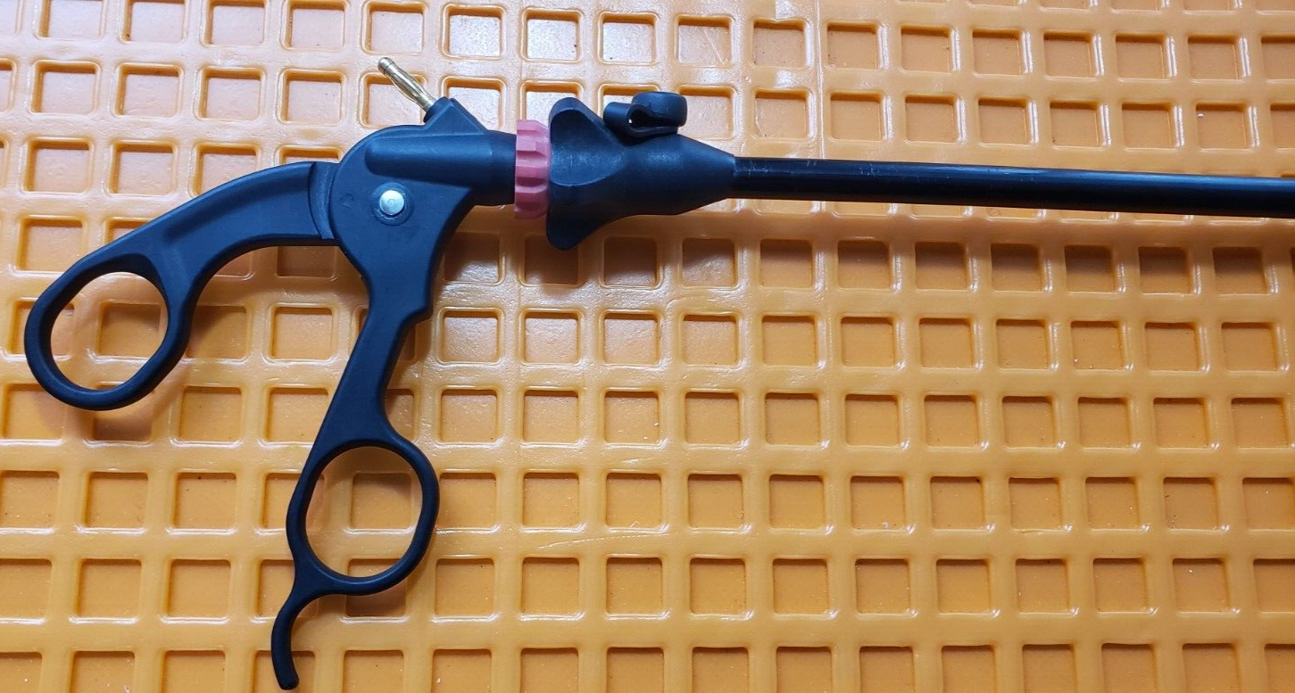 AED Surgical Laparoscopic Monopolar Tenaculum Forceps 10mmx38cm Autoclave