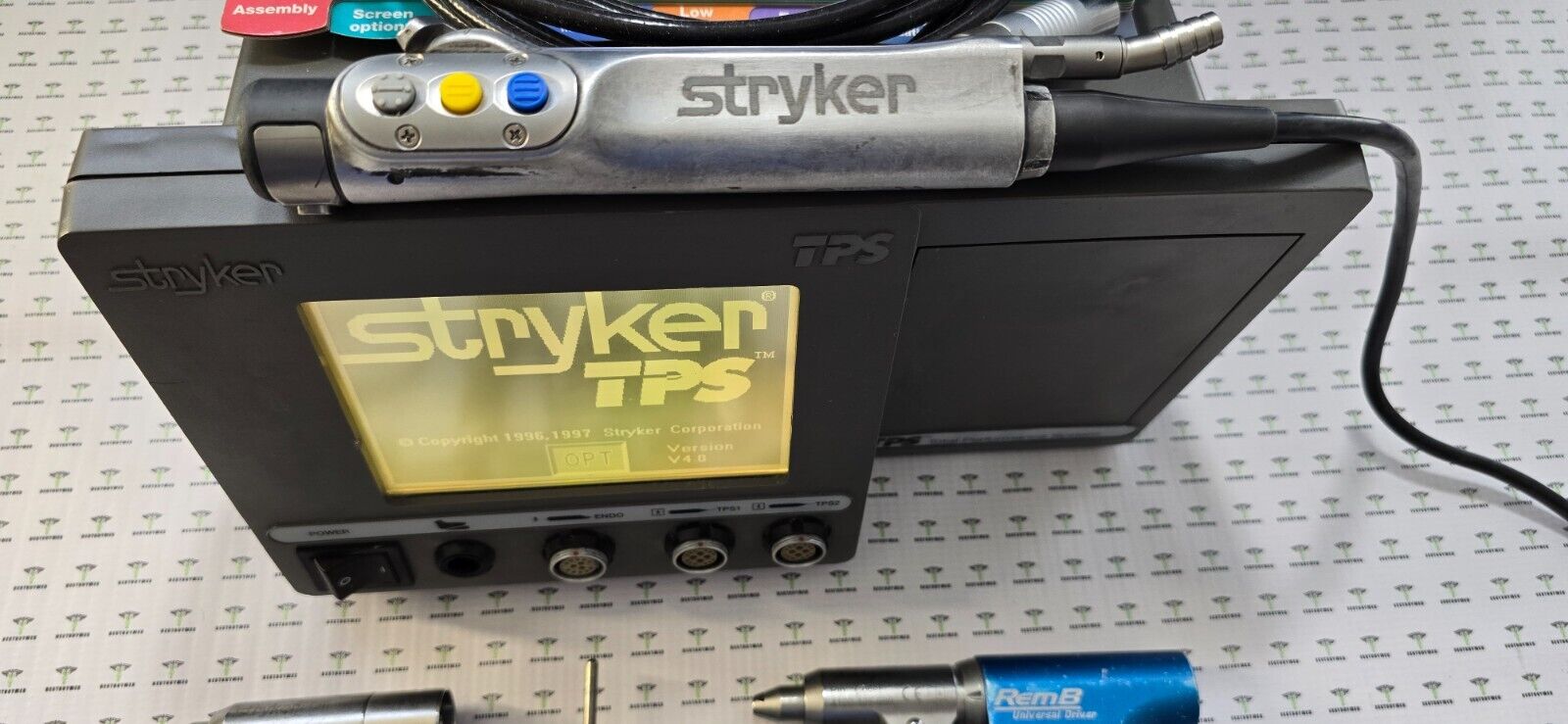 Stryker TPS System, Formula Shaver With Buttons, REMB Driver & Attachments