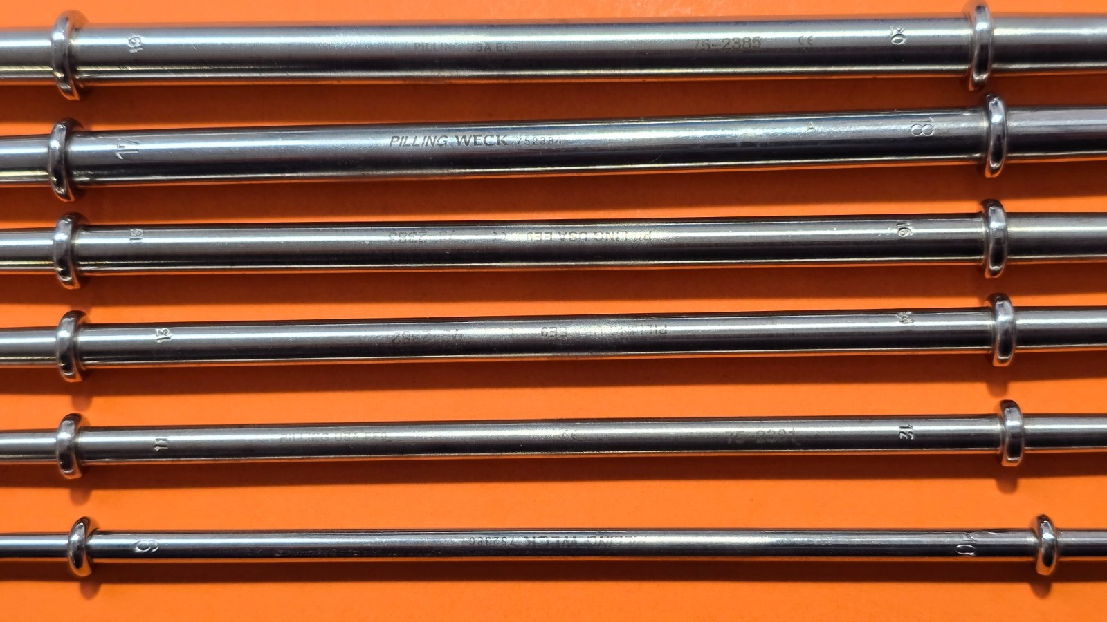 Pilling Weck Surgical Hank Uterine Dilators Set of 6 Double Ended