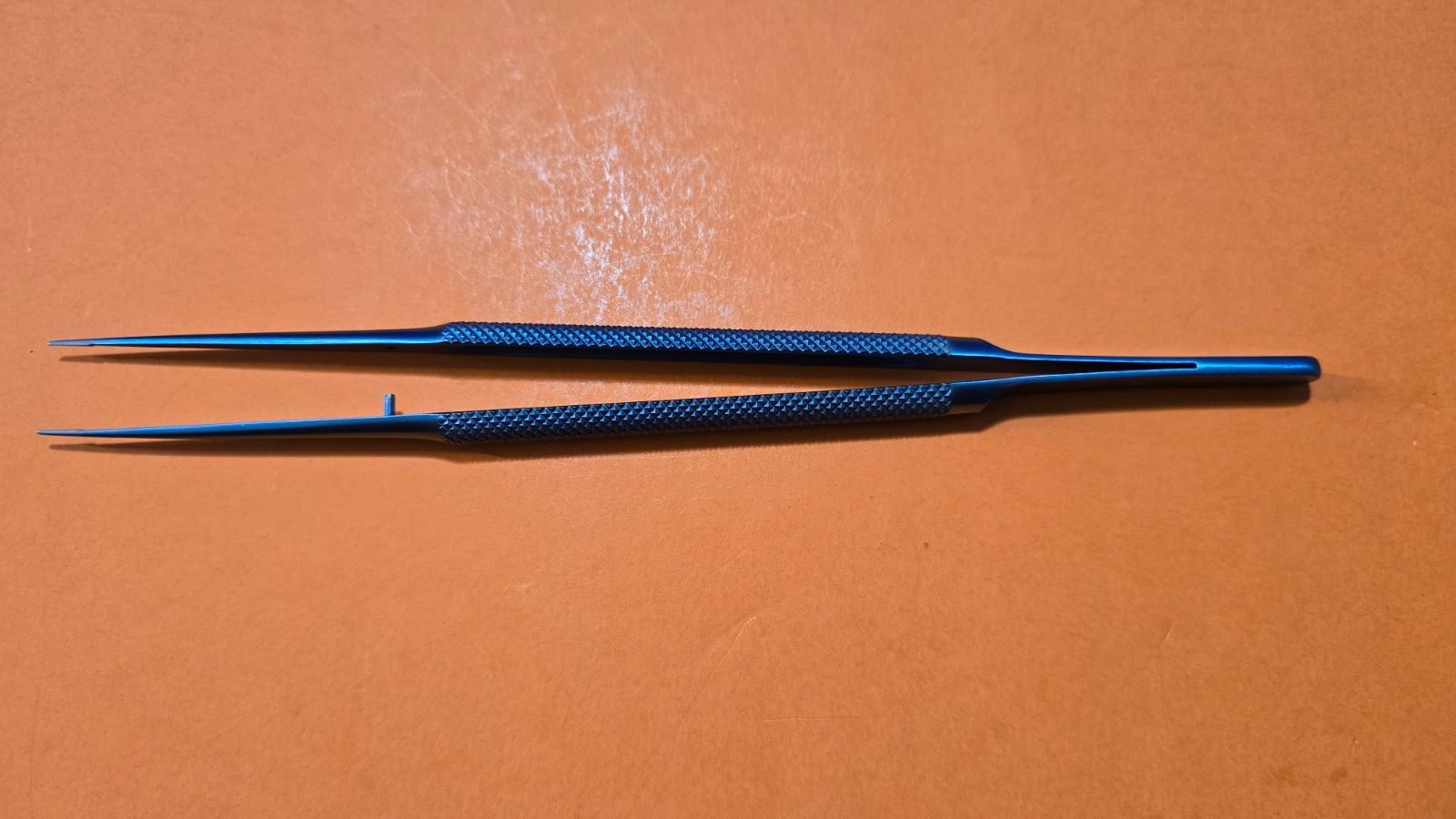 SCANLAN 3003-158 Surgical Titanium Micro Forceps 7" Straight Diamond Dust