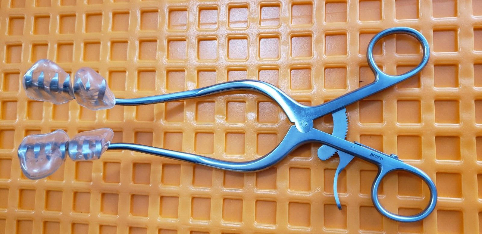 SSI 24-2810 Surgical MISKIMON Cerebellar Retractor, 8 1/4" Sharp 7x7 Prongs