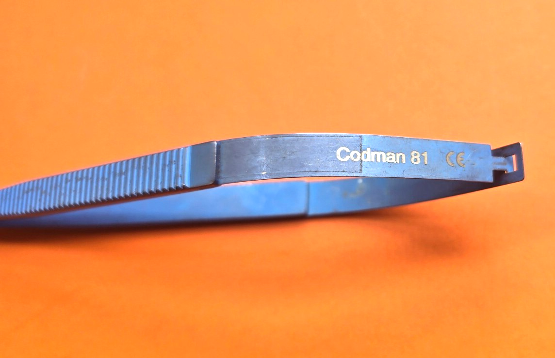 Codman 80-1867 Surgical Titanium Jacobson Needle Holder 7" Straight No Lock.