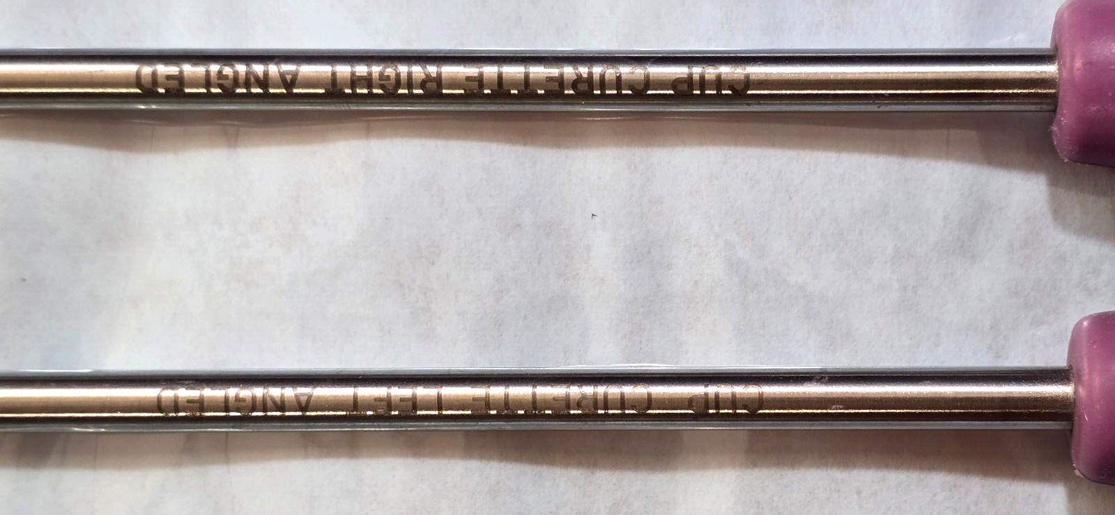 Nuvasive Surgical Orthopedic Cup Curette Right & Left Angled 15" Set of 2