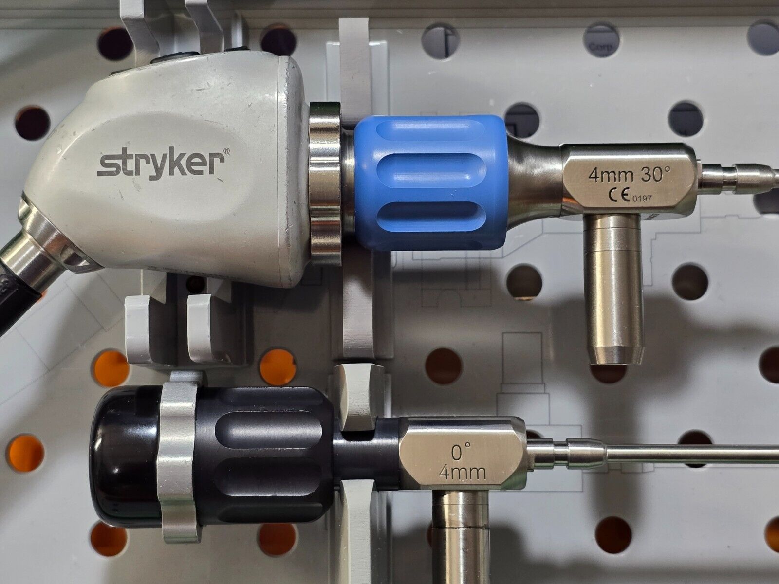 Stryker 1488 HD Camera Head C Mount Arthroscope ,Fiber  Optic Cable & Tray