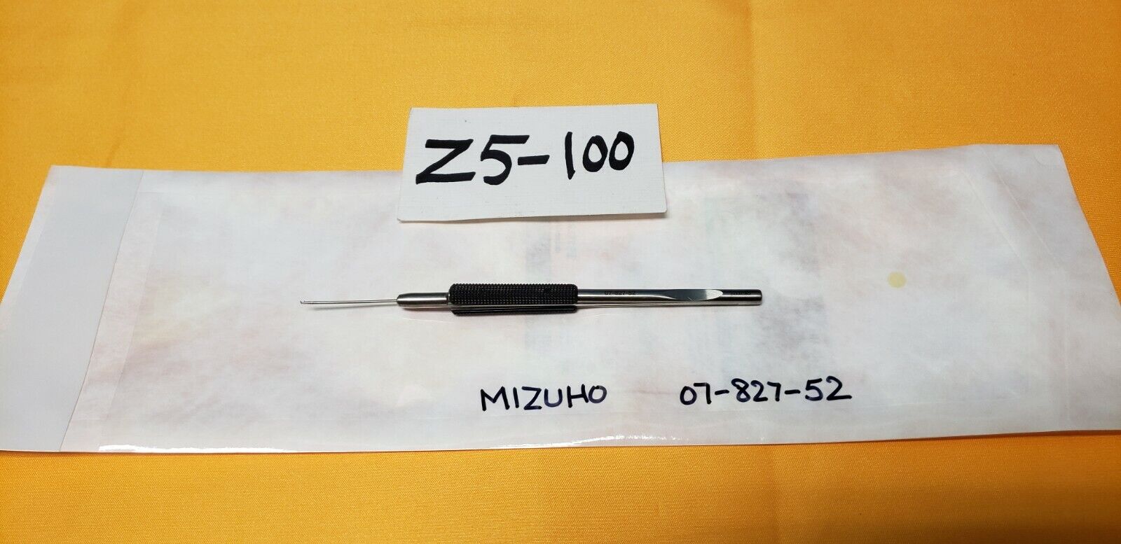 MIZUHO 07-827-52 Micro Scissors Straight Jaw 60 degree up Round Handle