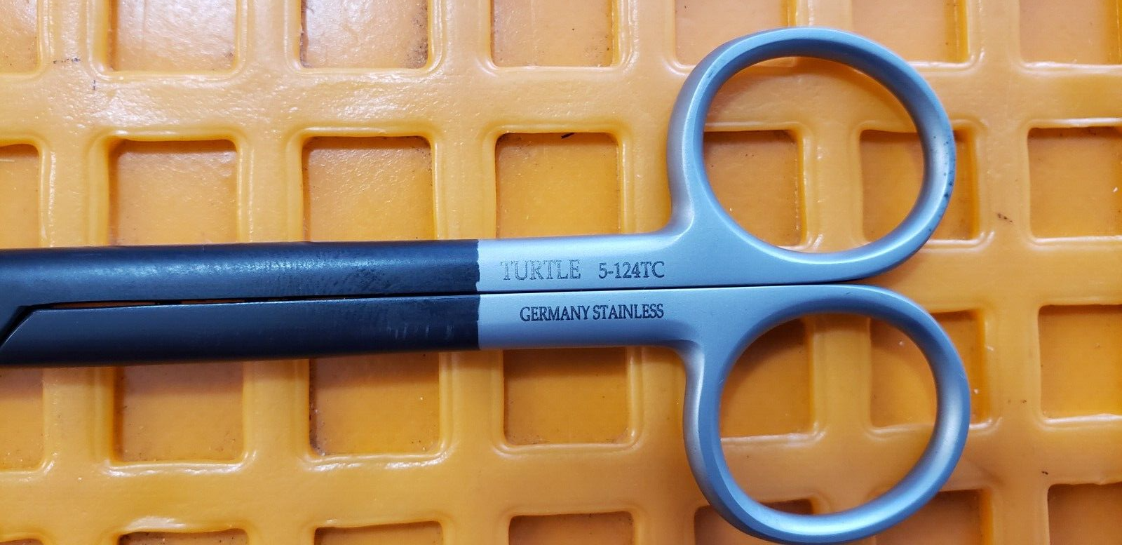 Turtle Surgical Mayo Dissecting Scissors 6.75" Curved TC Blades Black Coated