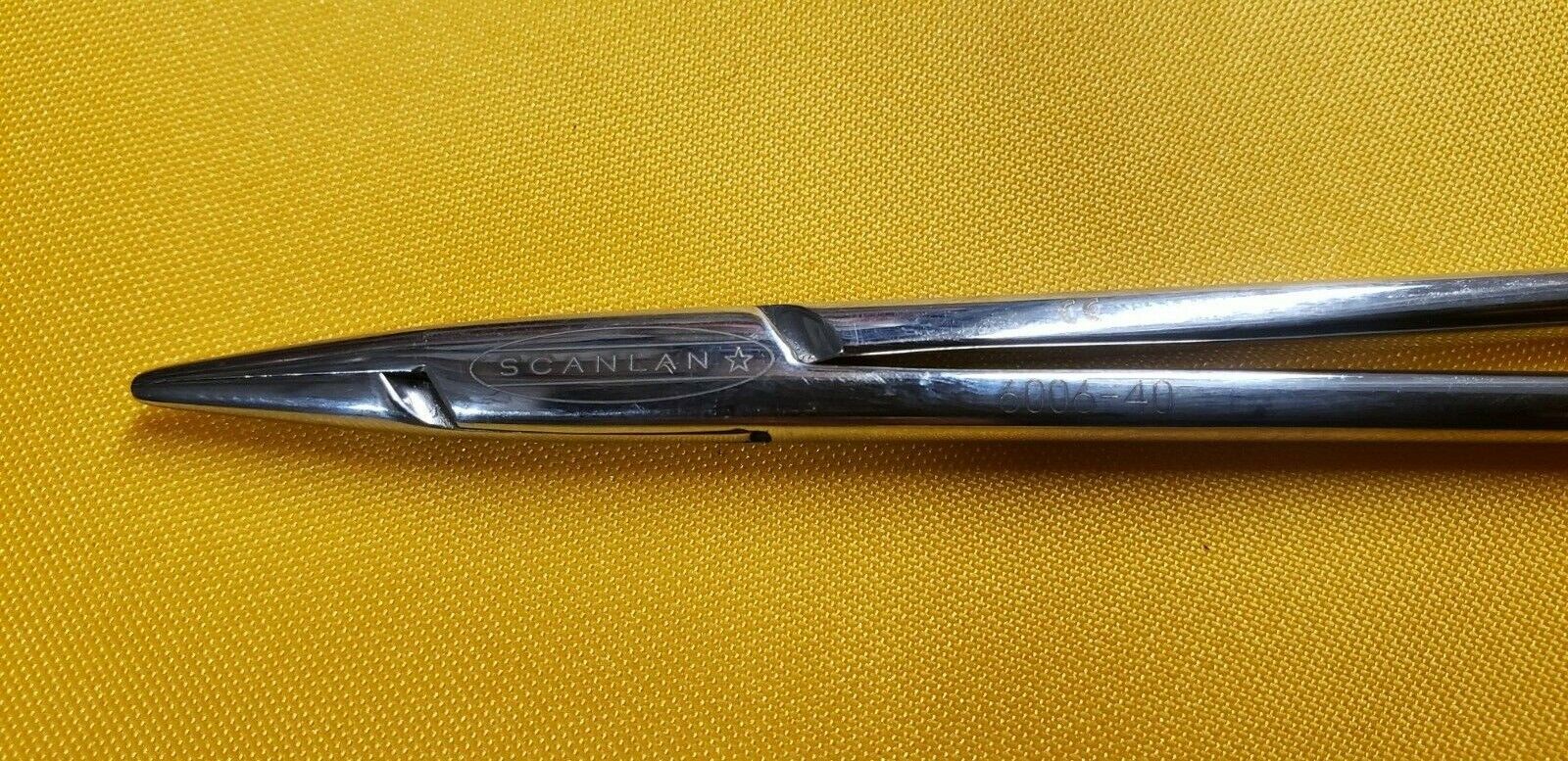 SCANLAN 6006-40 Surgical Diamond Dust Micro Needle Holder, Straight 10"