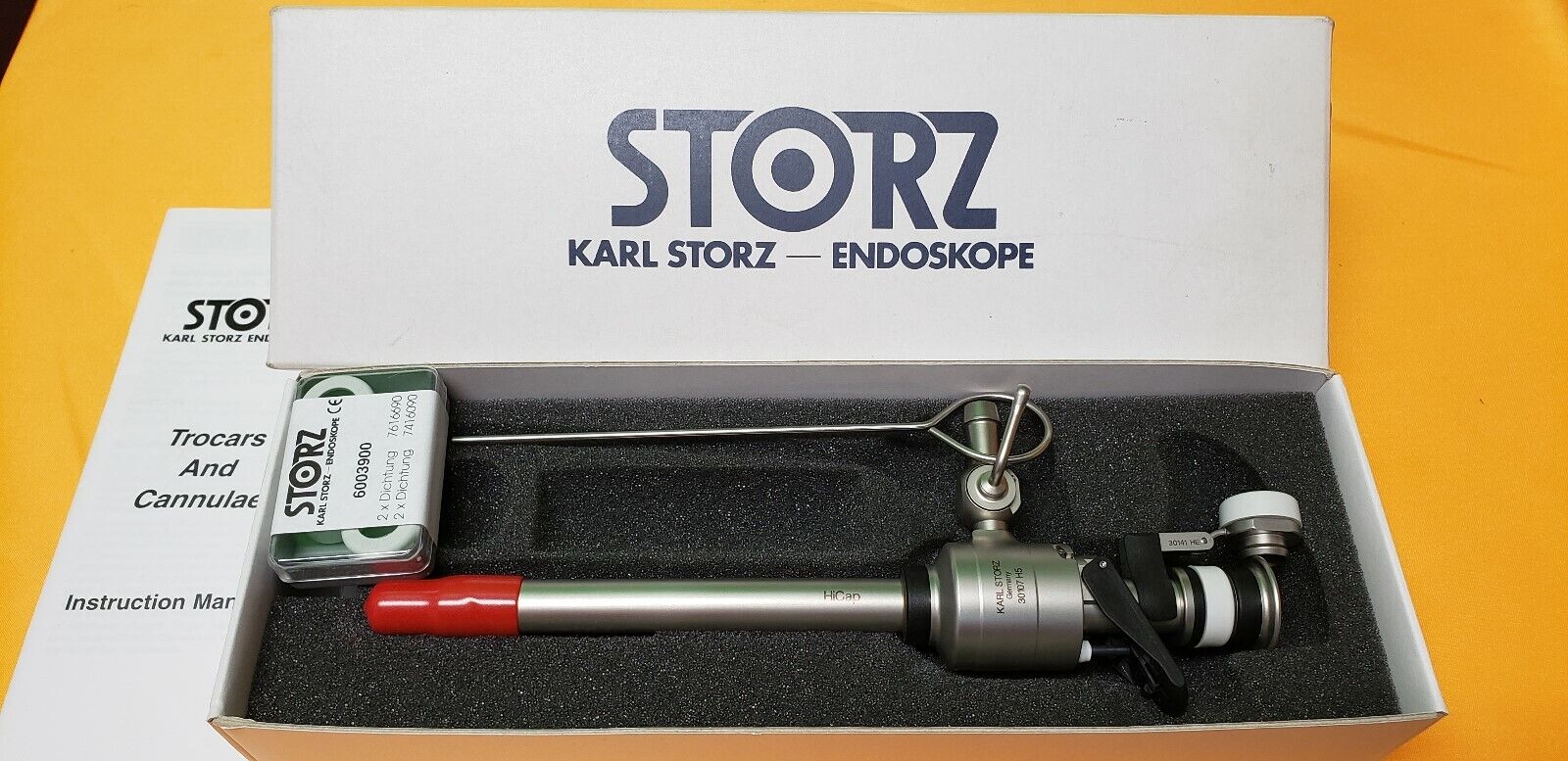 Storz 30107H5 Laparoscopic 13mm x 11.5cm Pyramidal, Hicap Connection
