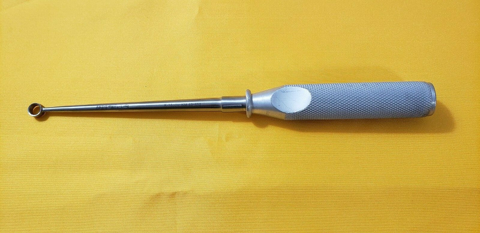 K-Medic KM 49-452 Surgical Orthopedic Cone Ring Curette 9" Straight #2 