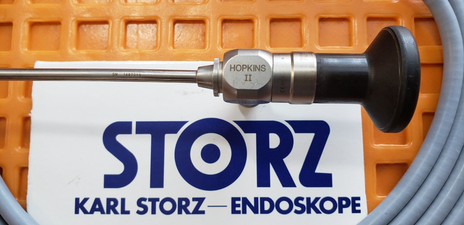 Karl Storz 27005 CA telescope 4mm x 70 Degree 30cm & 495NA Fiber Optic Cable.