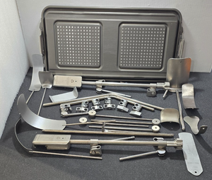 Thompson Surgical Retractor Set with Sterilization Box. (Made in USA)