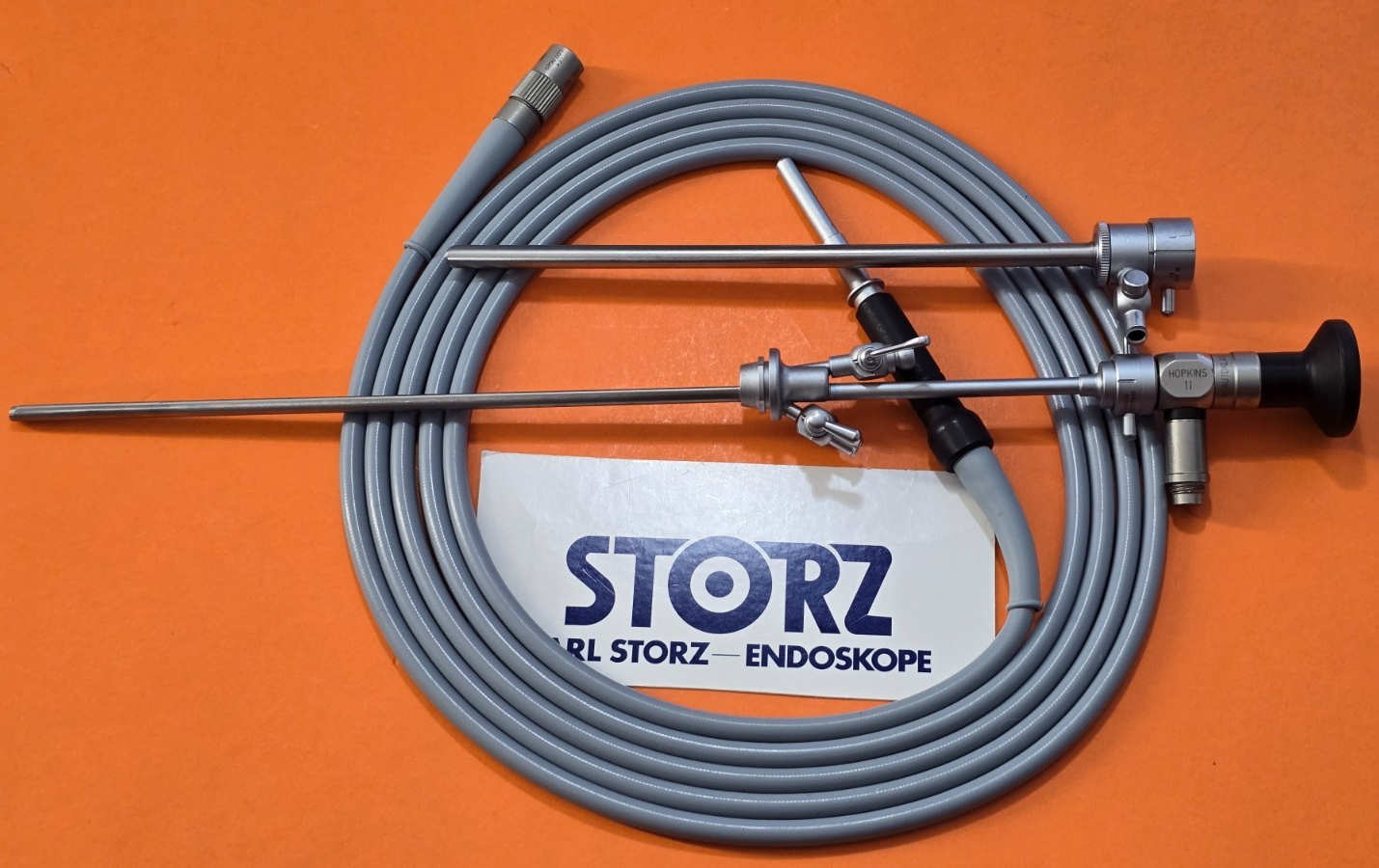 Karl Storz 27005 FA telescope 4mm x 12* & Sheath  495ND Fiber Optic Cable.