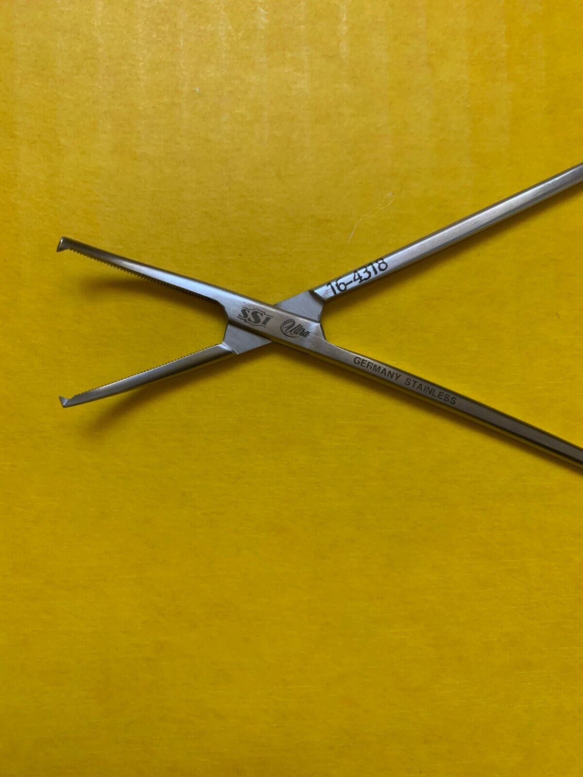 SSI Adson Forcep, 1 x 2 Teeth, Curved, 1/8" REF: 16-4318