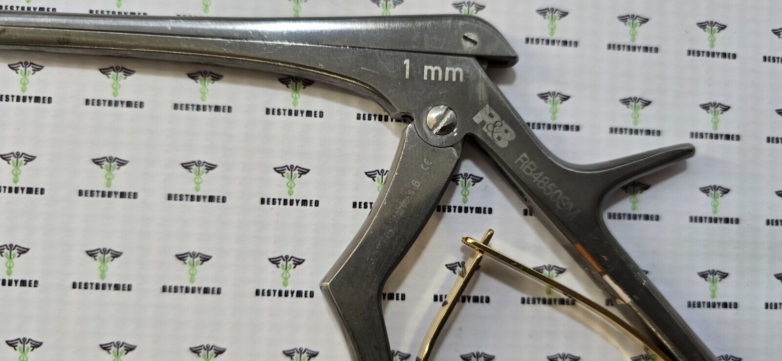 R&B Redmond Surgical Kerrison Rongeurs 1mm x 40deg UP 8" REF: RB4850SM