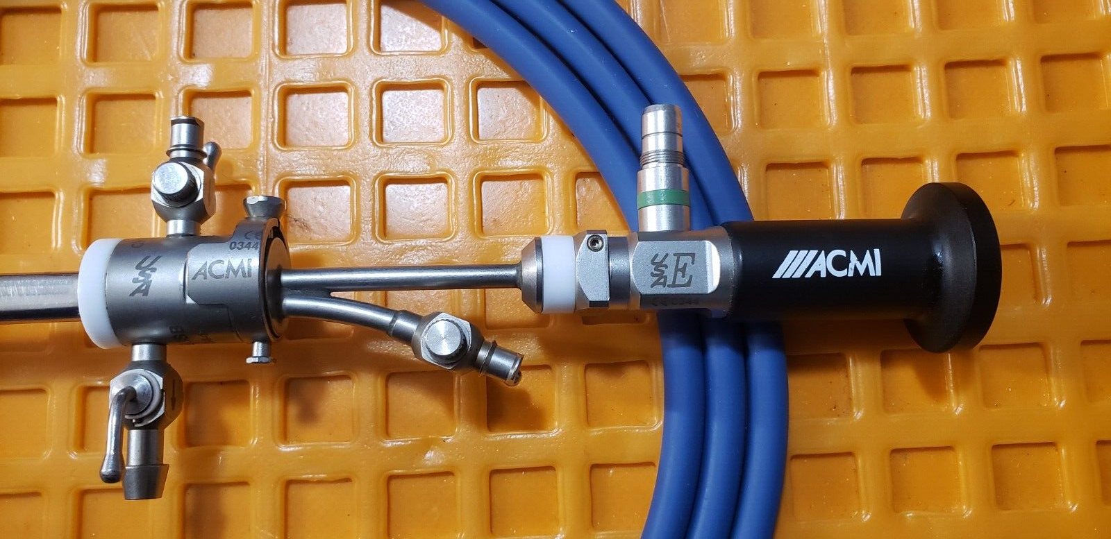GYRUS ACMI  M3-12 Cystoscope 4mmx12* deg CLB8-23SB,CLS-23SB & Fiber Optic Cable