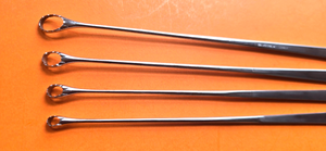 V. Mueller Surgical Kelly Uterine Curette Set Size 1,2,3,4