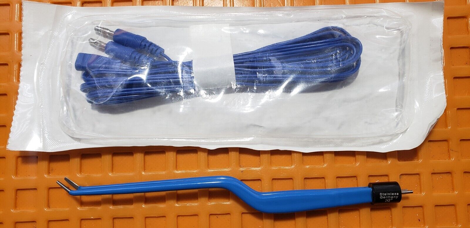 Turtle Surgical Bayonet Bipolar Forceps 7.5" Angle Tips, Medline Bipolar Cord