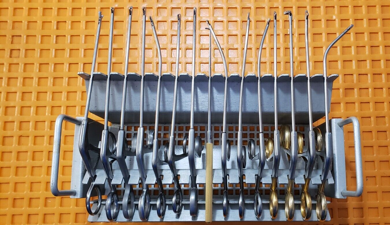 R.Wolf, EURO-MED Arthroscopy Biopsy Forceps Set of 14 with Instruments Rack