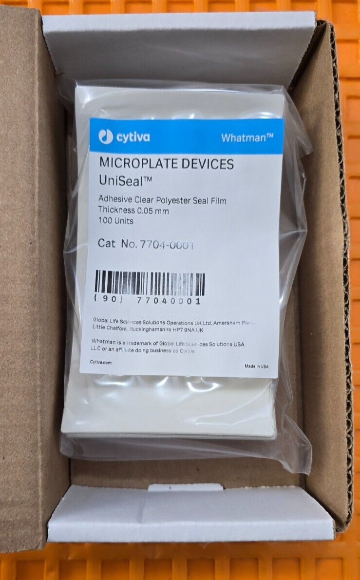 Box of 100 Units Cytiva Adhesive Clear Polyester Seal Film Thickness 0.05mm