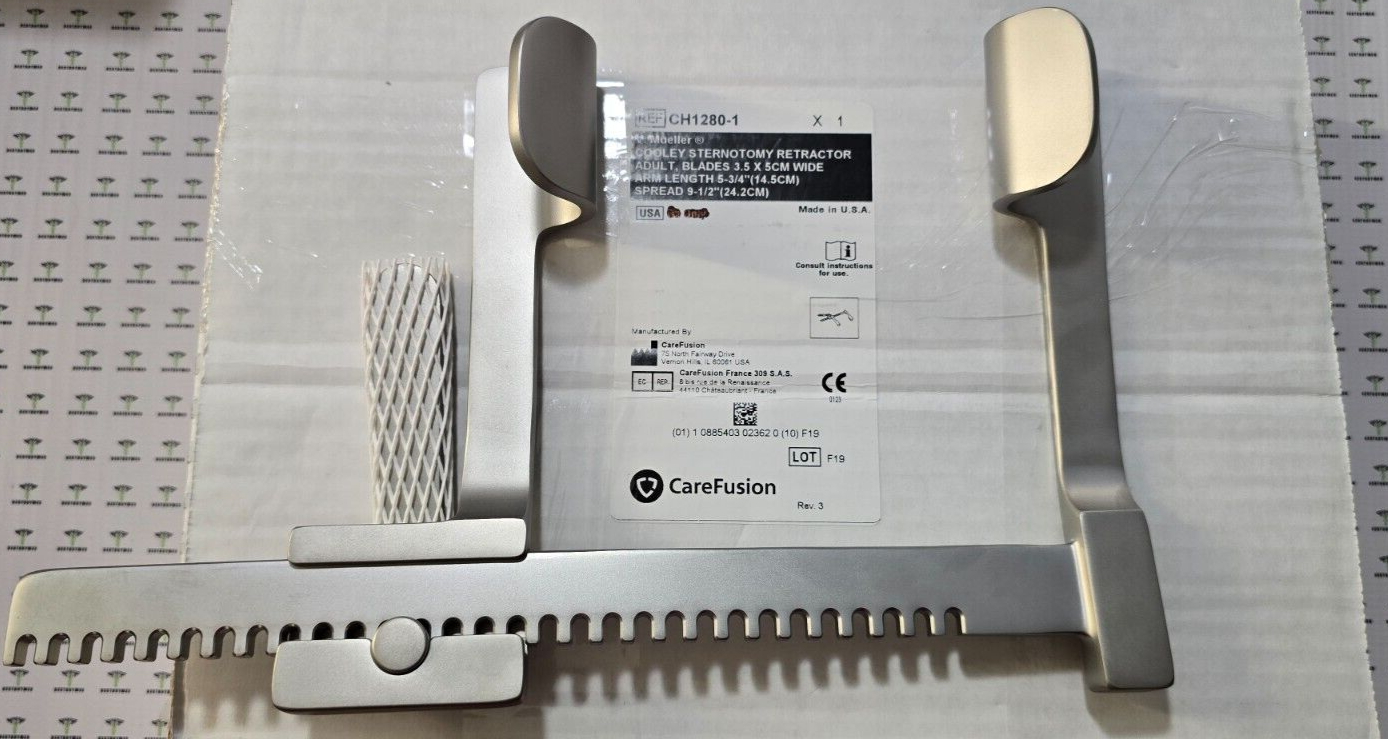 V.Mueller Surgical COOLEY Sternotomy Retractor Adult 9.5" Spread
