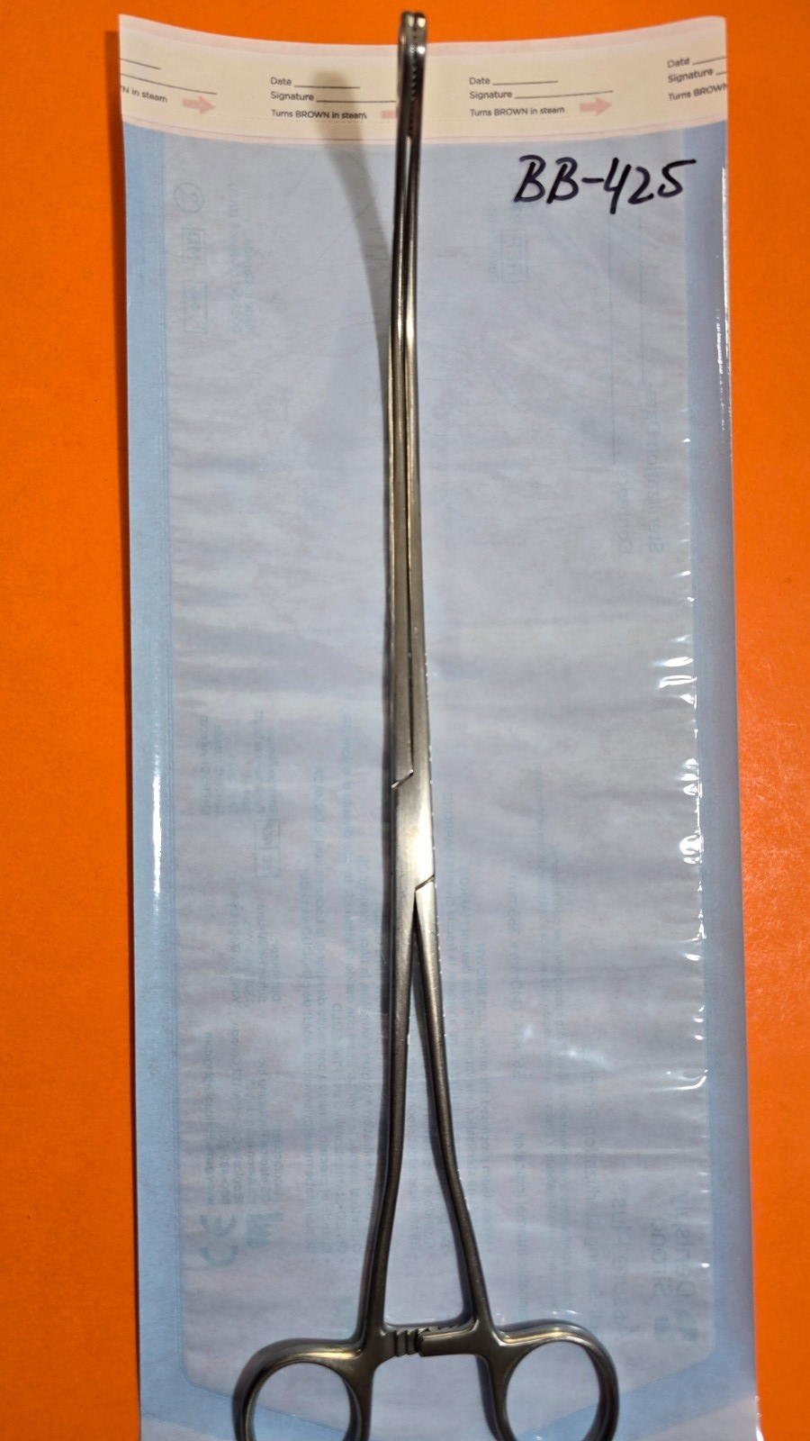 Symmetry 90-5502 Surgical Kaiser Pilling Ring Jaw Forceps 12" Curved