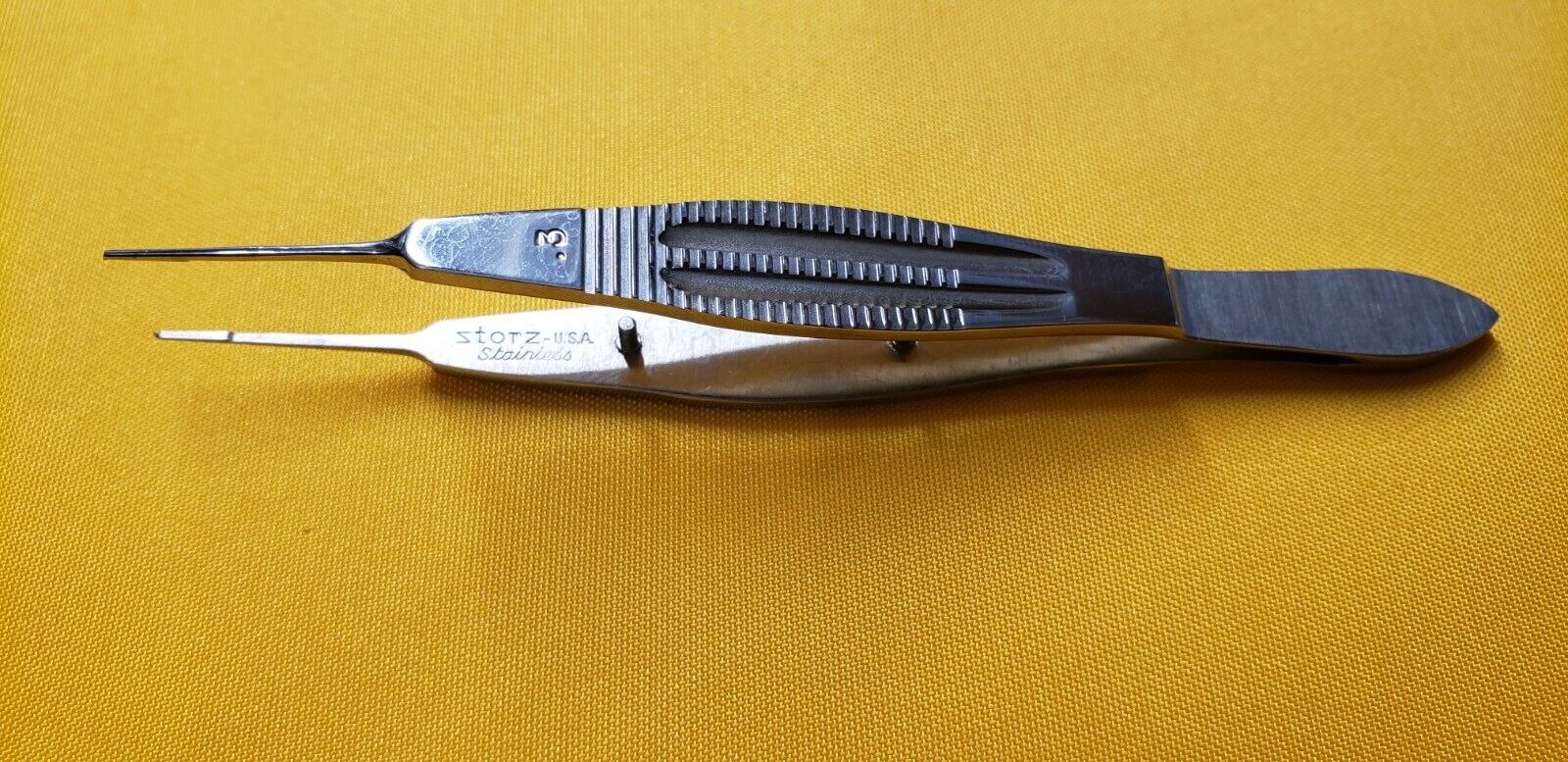 Storz E1797 Ophthalmic Castroviejo Suturing Forceps 0.3mm Tip